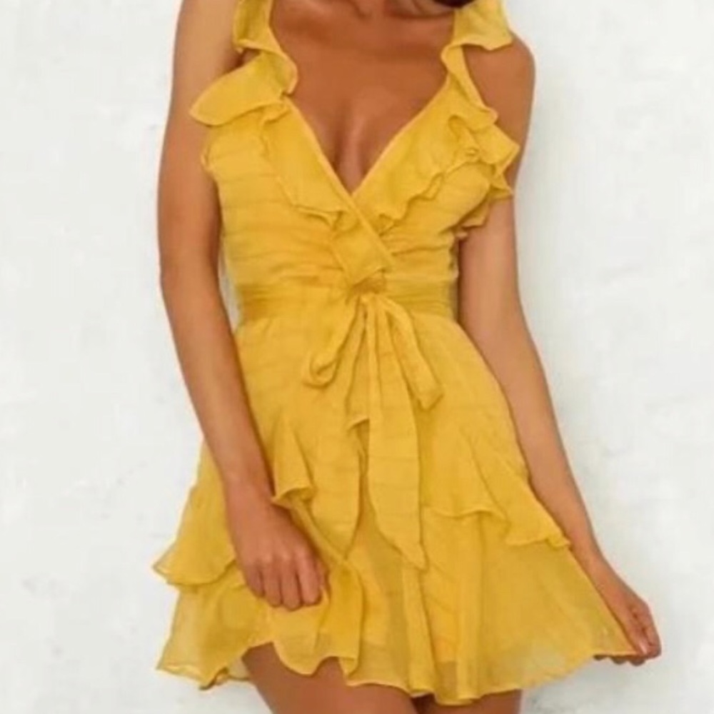 Sammy dress/ mustard